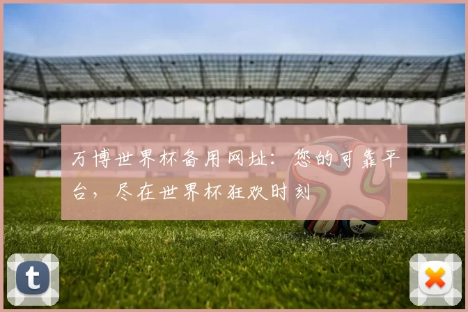 万博世界杯备用网址:您的可靠平台,尽在世界杯狂欢时刻