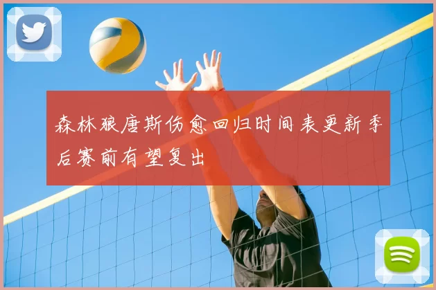 森林狼唐斯伤愈回归时间表更新季后赛前有望复出